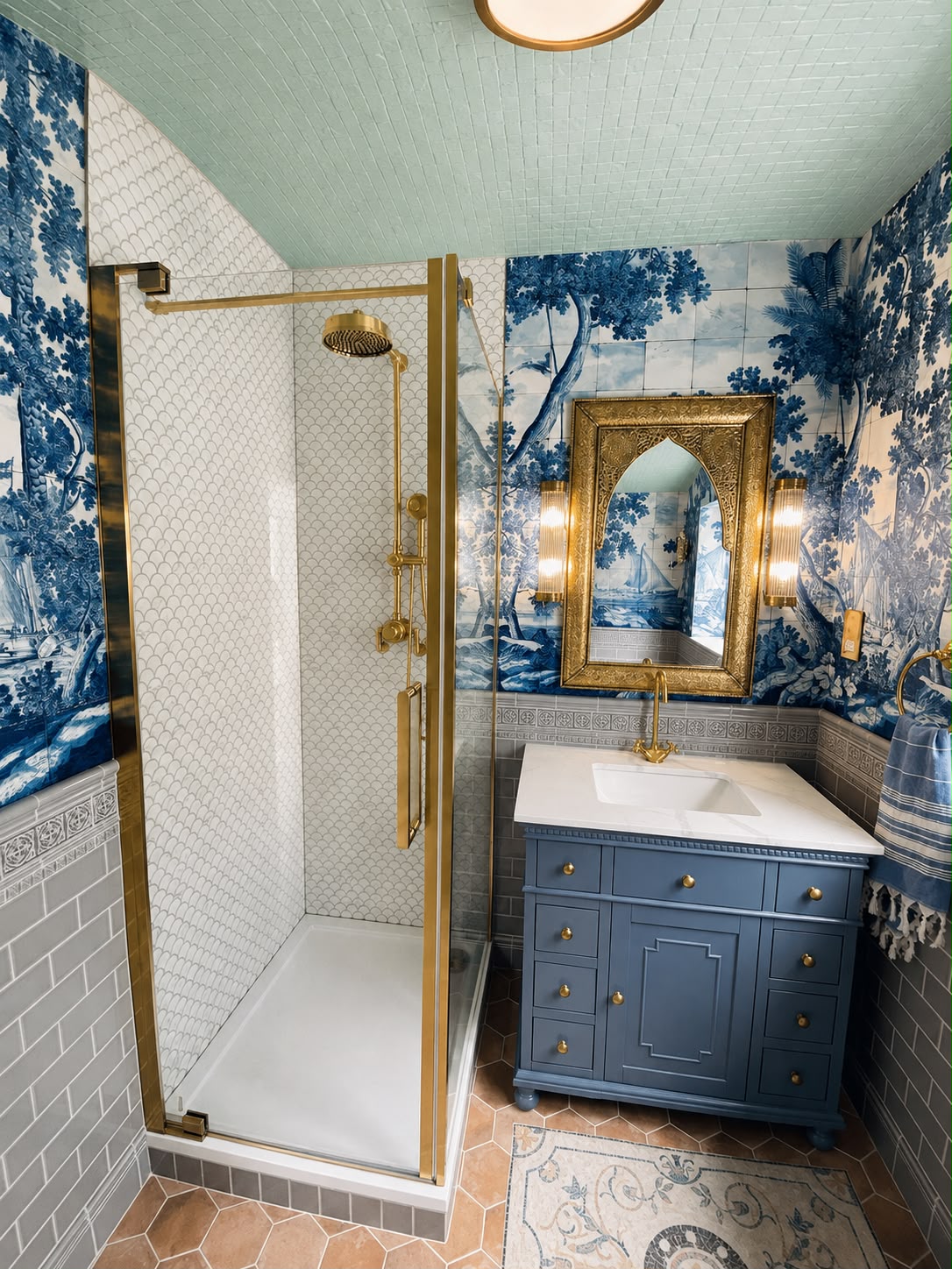 Moroccan-Inspired Bespoke Bathroom Refurbishment