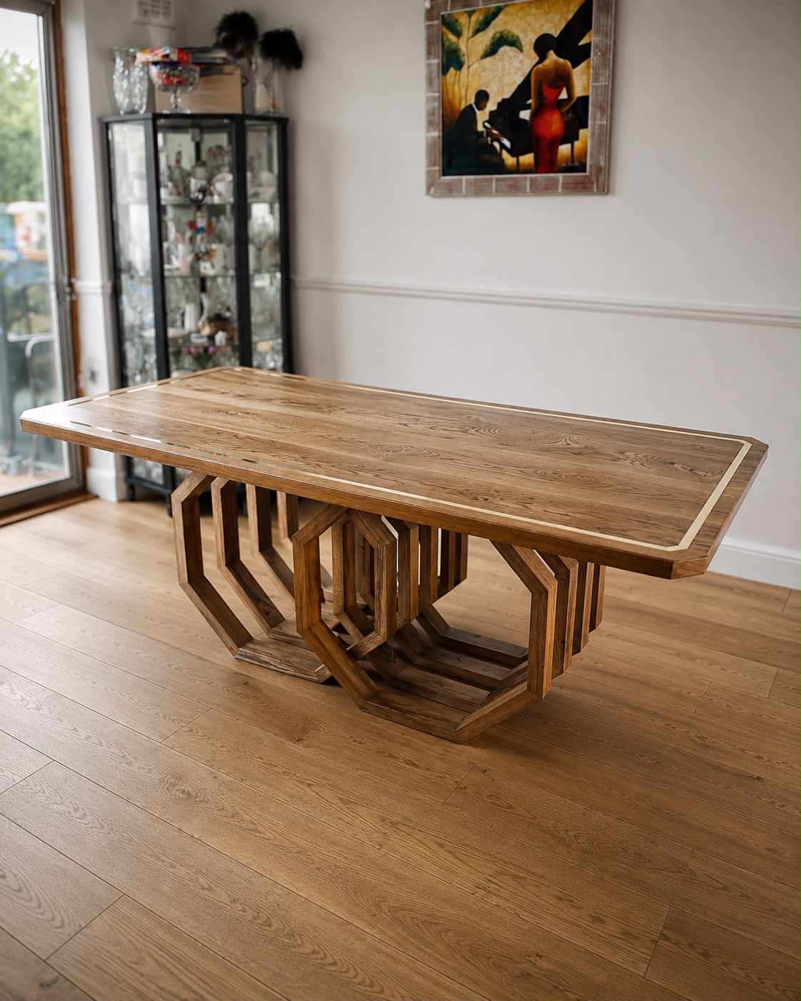 Open-Plan Kitchen with Bespoke Bookshelf Island