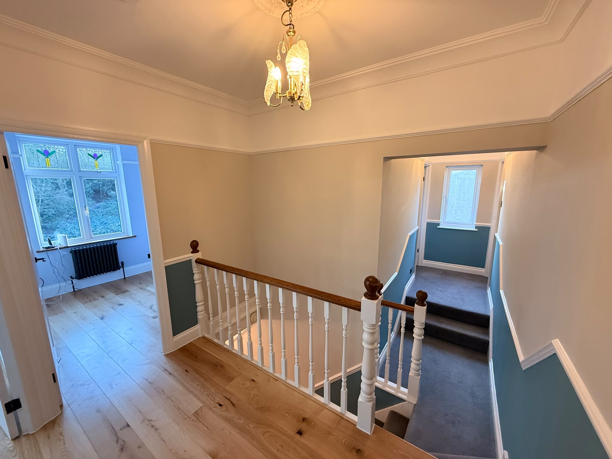 Hallway victorian teal