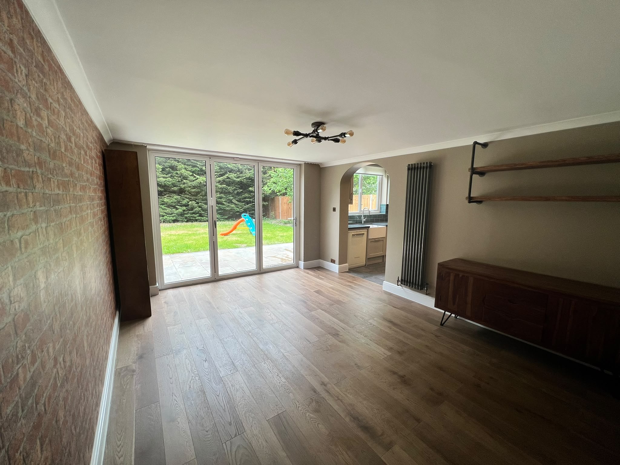 Living room crittall parquet