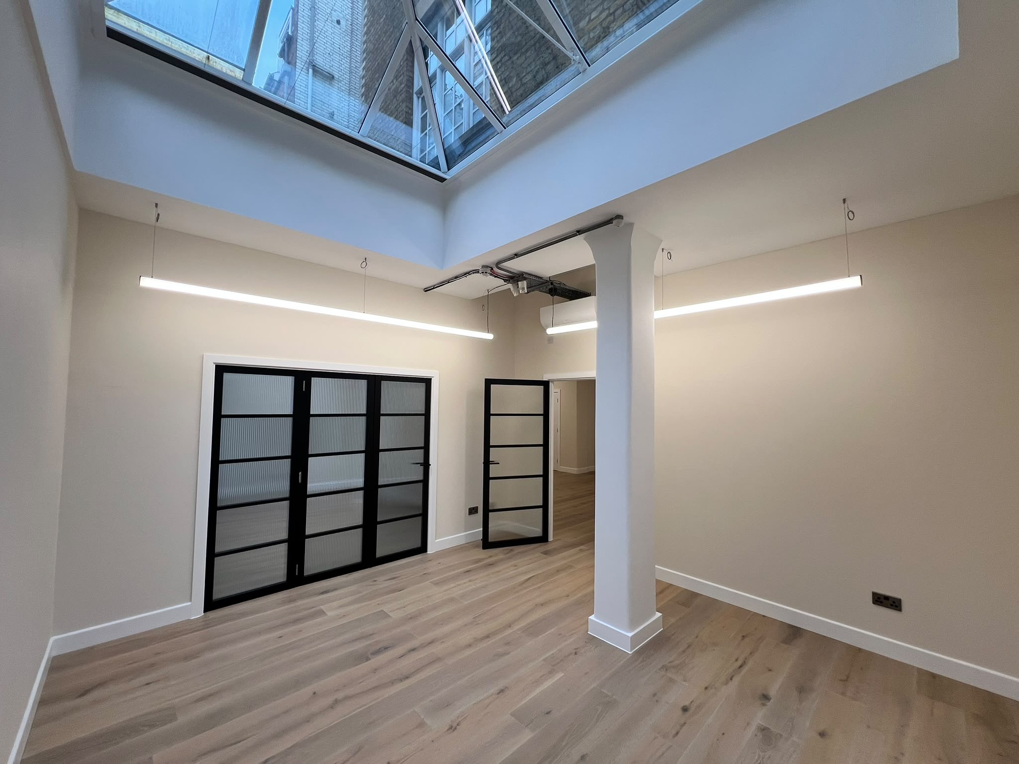 Living room parquet crittall